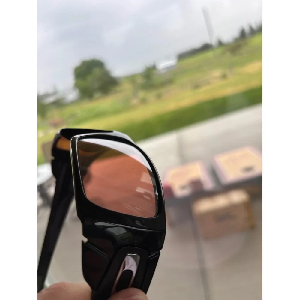 Oakley Sunglasses Polished Black Frame Rose Lens Wrap‎ Sport Mens